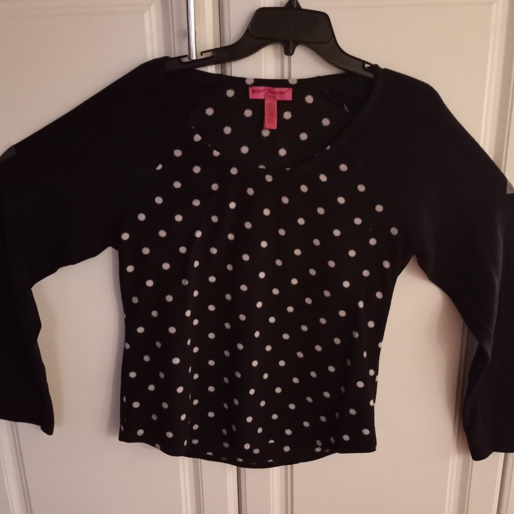 Betsey Johnson Intimates fleece top size L